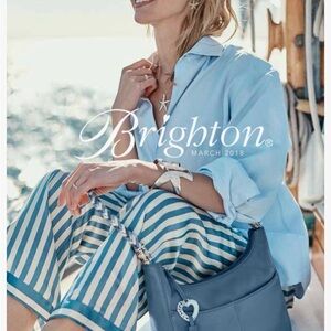 Brighton Barbados Ziptop Hobo Canyon Blue Women’s Bag